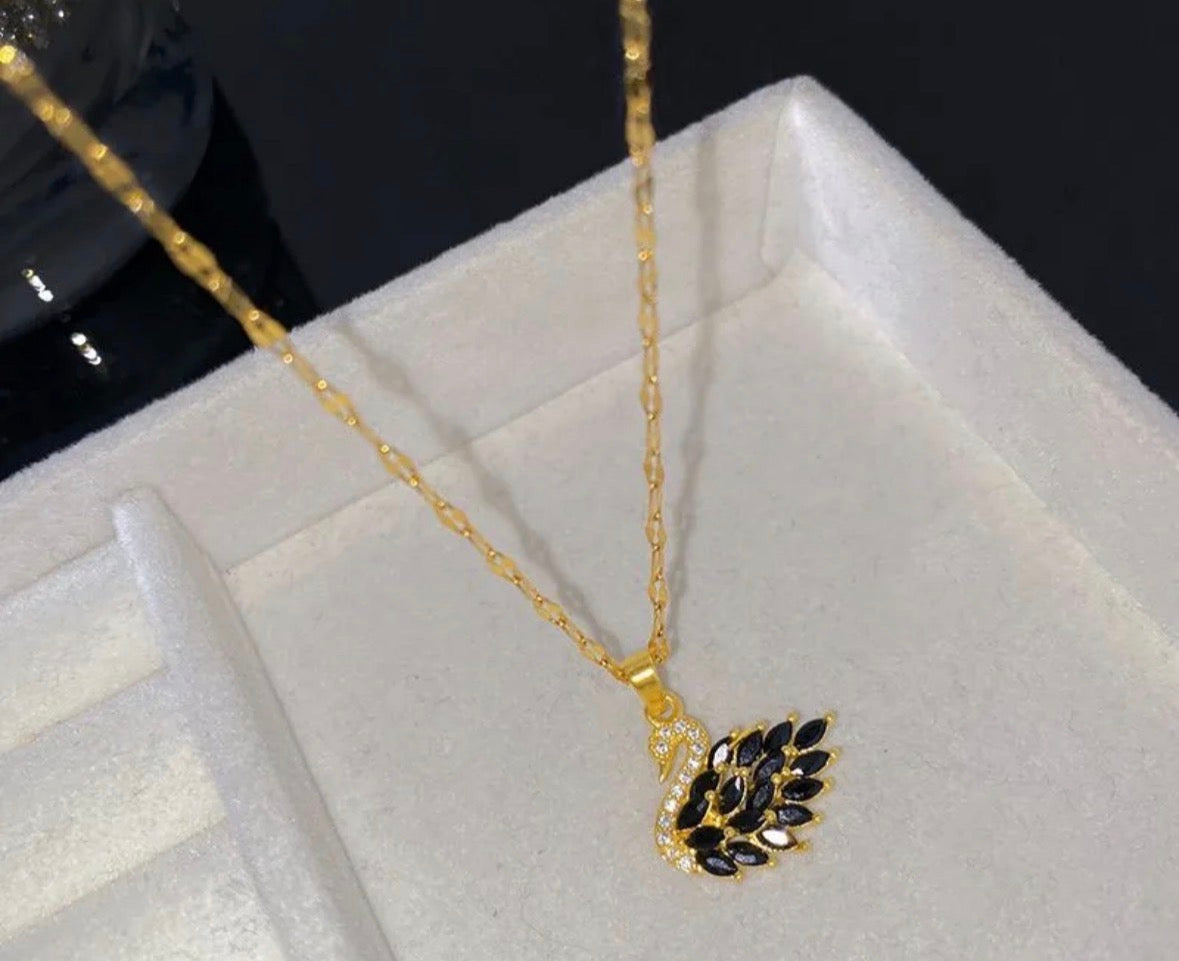swan necklace