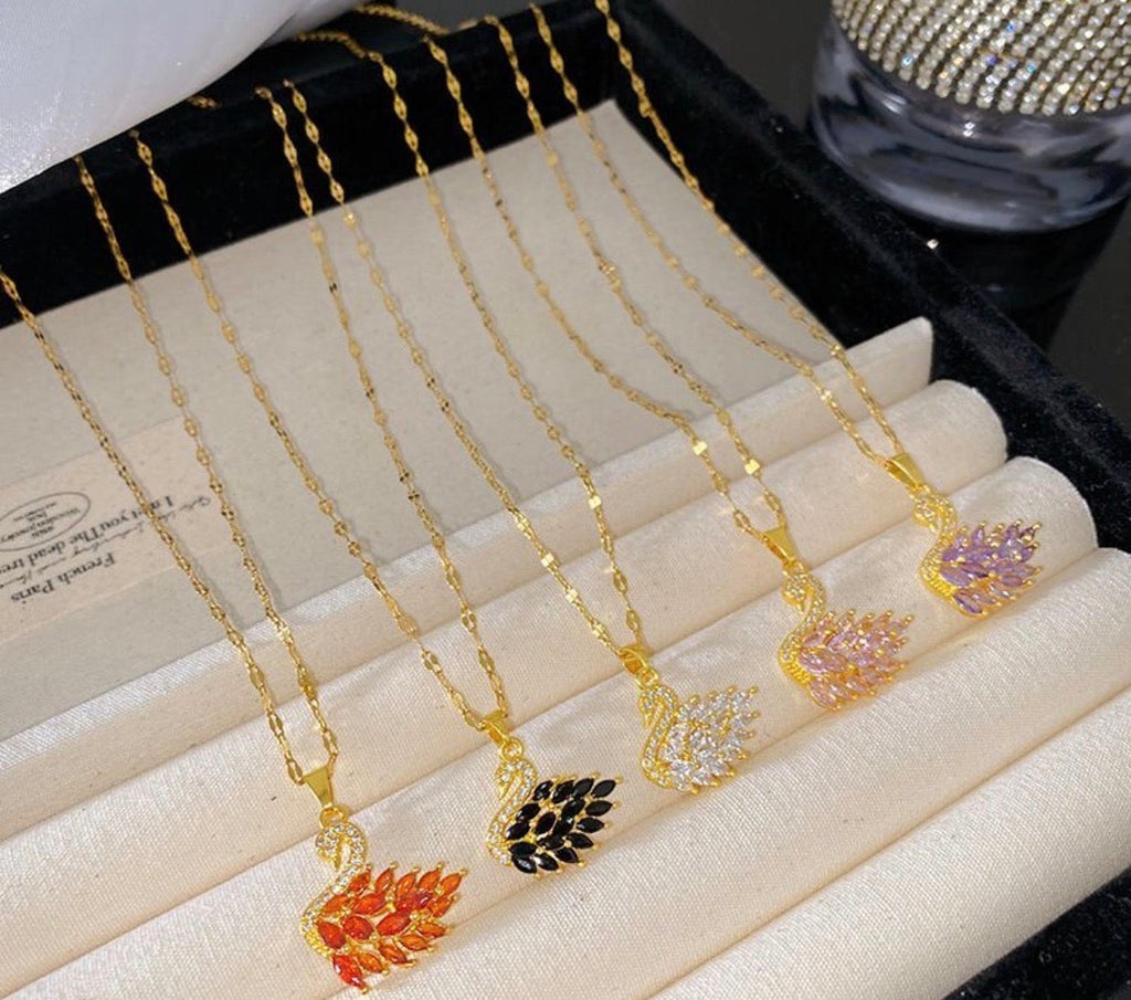 swan necklace