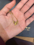 Bow necklace