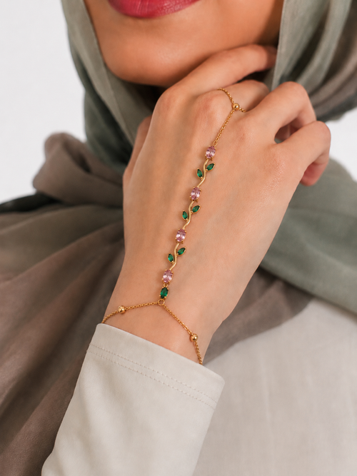 Hand bracelet tulip