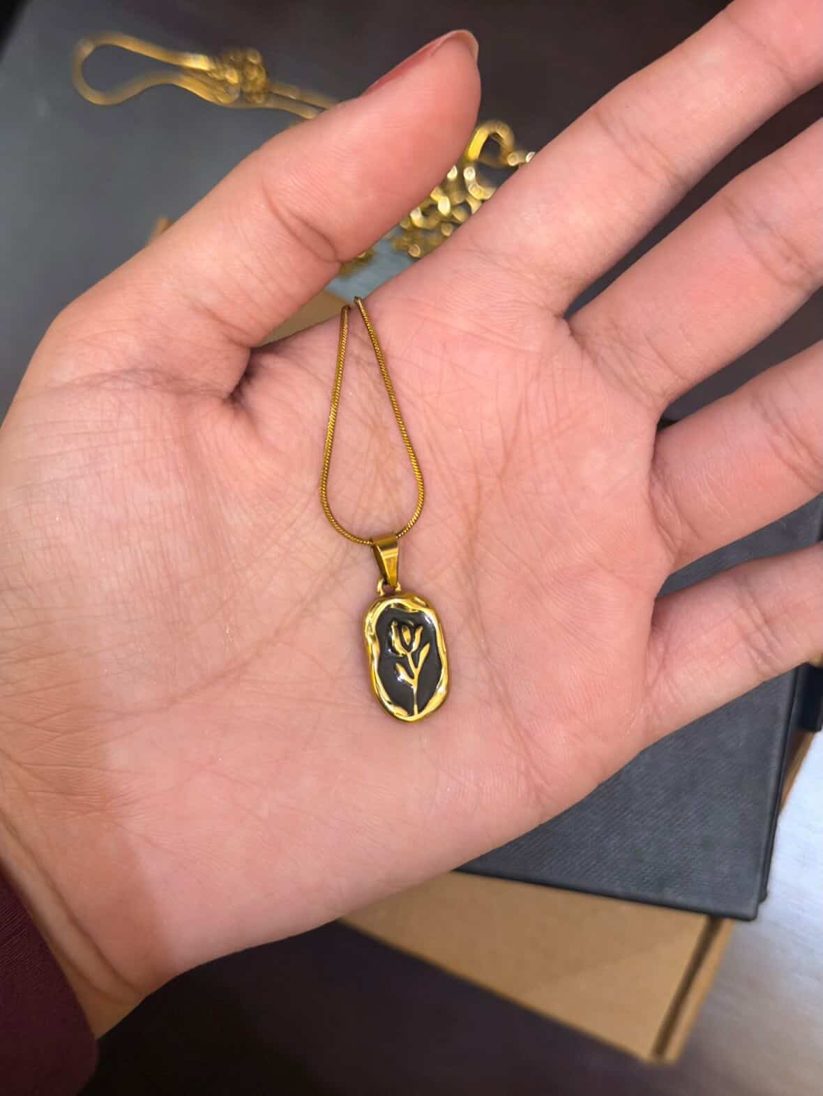Black Rose Necklace