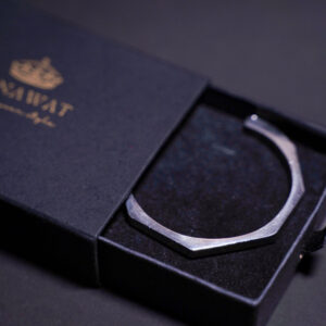 Silver Cubic Kara Bracelet