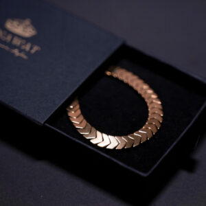 Golden Aura Adjustable Metal Bracelet